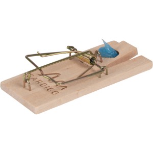 Gardigo Holz-Mausefalle, 2er Set, mit blauem Köder. Kompakte, wetterfeste Falle zur Mäusebekämpfung.