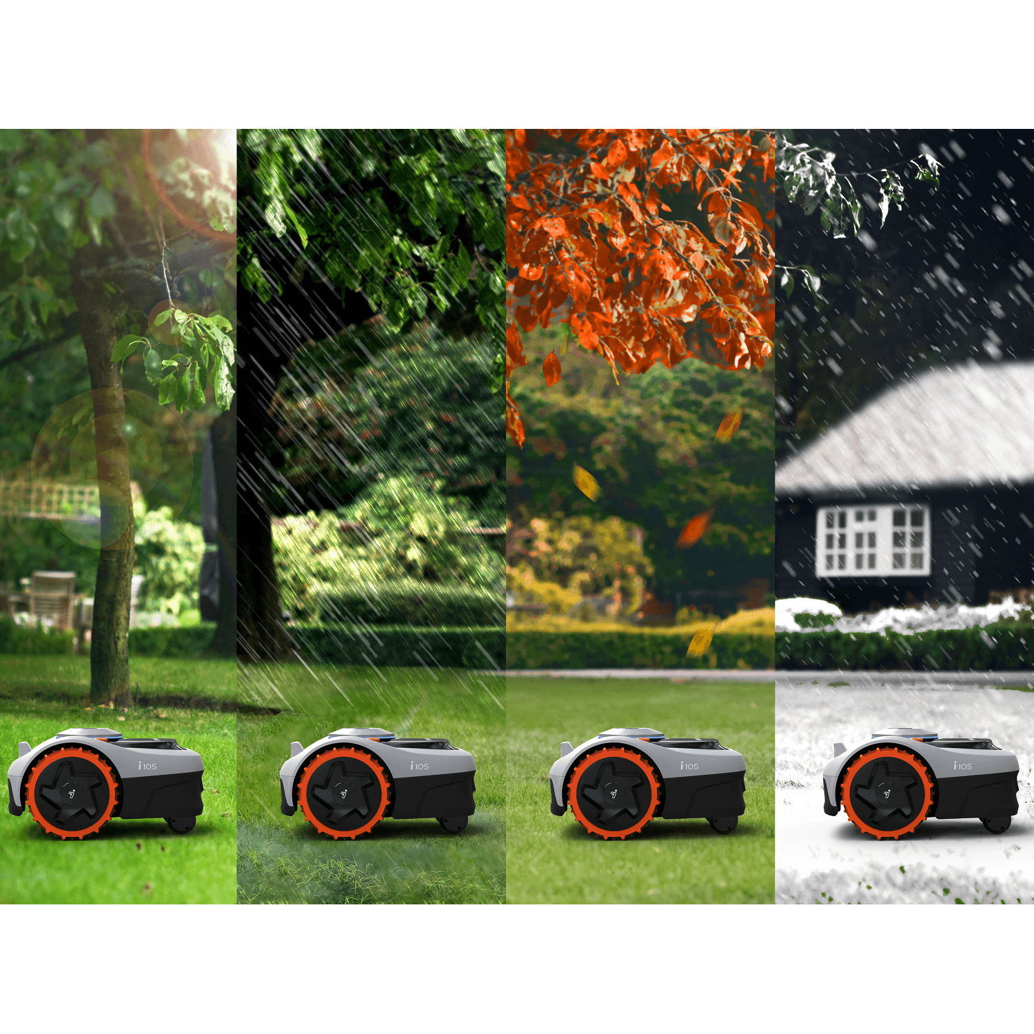 Segway Mähroboter Navimow ohne Begrenzungskabel i105E für Mähfläche 500