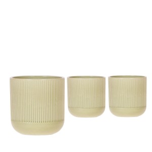 Keramik-Übertopf "Flare Green" Topf-Ø ca. 9 cm