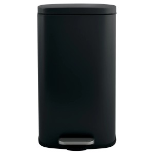 Schwarzer Spirella Kosmetikeimer Akira, 50 l, mit Pedal und Inneneimer.