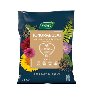 Westland Tongranulat 3L Sack für Hydrokultur & Drainage. Natürliches Tongranulat für gesundes Pflanzenwachstum.