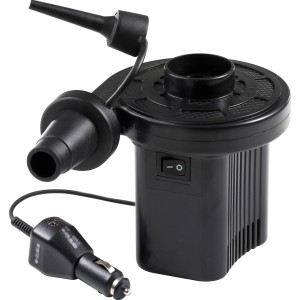 Happy People Elektro-Kompressorpumpe mit Autobatterieanschluss, schwarz.