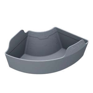 Enders Silikon Backform Viertel, grau, mit Messskala für Camping Backofen Vamo.