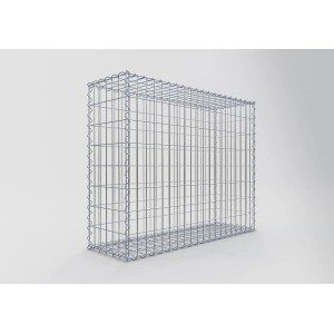 Gabiona Gabionenkorb, 80x100x30 cm, Maschenweite 5x10 cm, Drahtkorb für Steinfüllung.