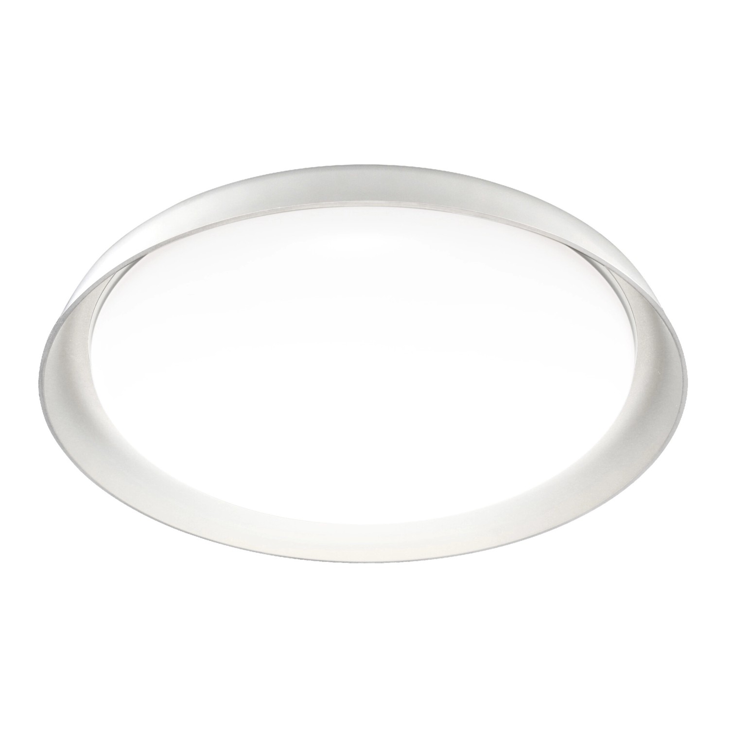 Weiße, runde Ledvance Sun@Home LED Deckenleuchte Orbis Plate Smart+ (Ø 43cm) für Wand und Decke.