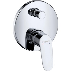 Hansgrohe Focus Unterputz Wannenmischer mit Sicherungskombination in Chrom.