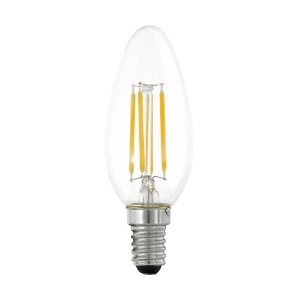 Eglo E14 LED Leuchtmittel in Kerzenform, 4,5 W, warmweiß, für Lampen und Leuchten.