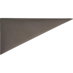 Wandkissen Dreieck, 15x30 cm, Dunkelgrau Samt, Dekor-Paneel für Wandgestaltung.