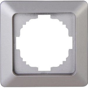 Kopp Abdeckrahmen 1-fach Milano Stahl für Schalter und Steckdosen.