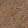 Laminatboden Comfort Toscana Flair Altholzstruktur 7 mm mit Schriftzügen im Altholz-Design.