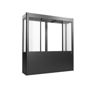 Biohort Gewächshaus Florentina Maxi, 2x0,5m, Dunkelgrau-Metallic. Zubehör für Hochbeete.
