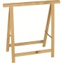 Klappbarer Arbeitsbock aus Buchenholz, 75x75 cm, ideal für Werkstatt und Hobby.