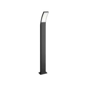 Moderne Philips LED Wegeleuchte Splay in Anthrazit, 96 cm hoch, für den Außenbereich.