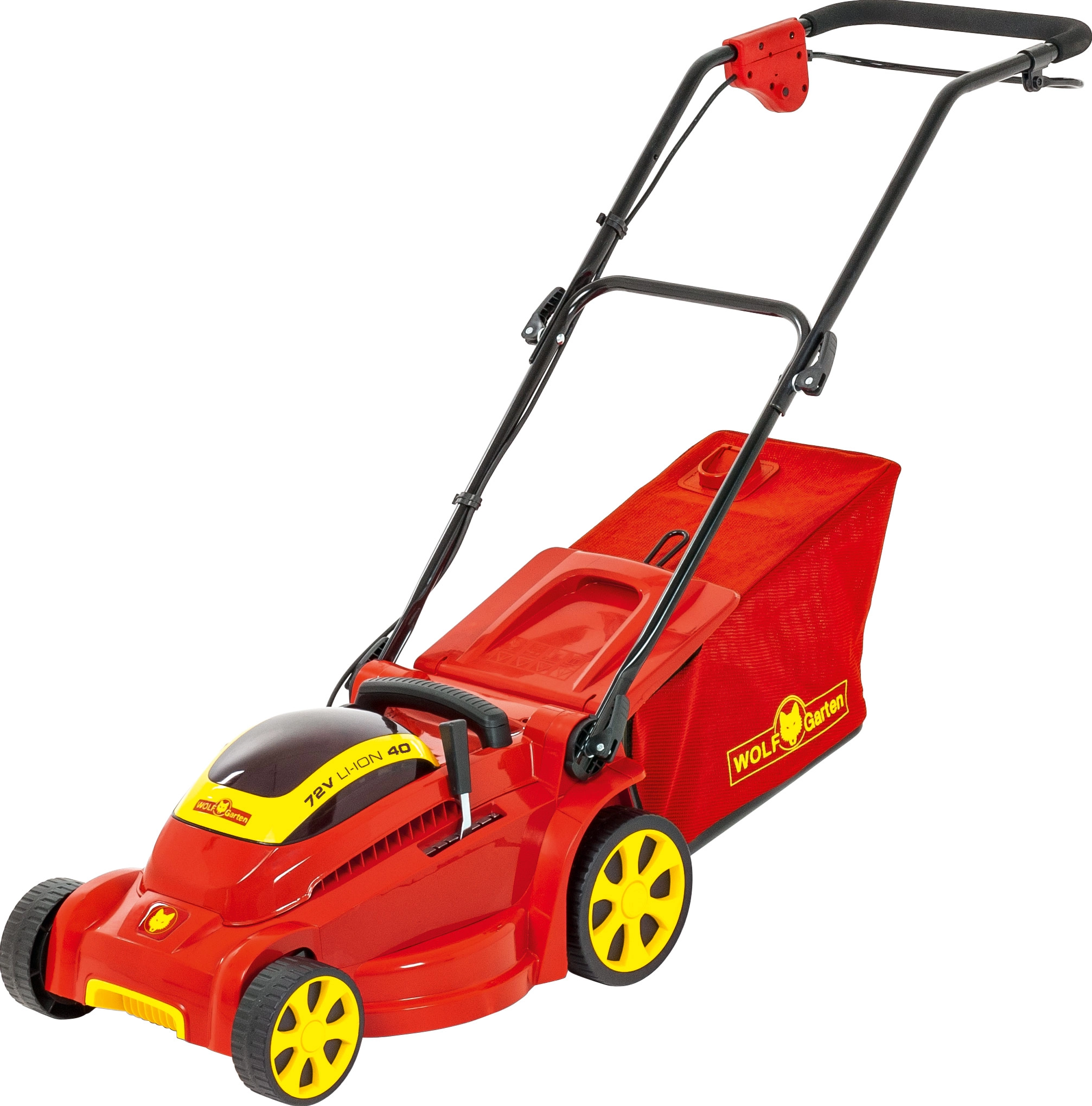 WolfGarten AkkuRasenmäher LiIon Power 40 mit 45 l Fangkorb 40 cm 72