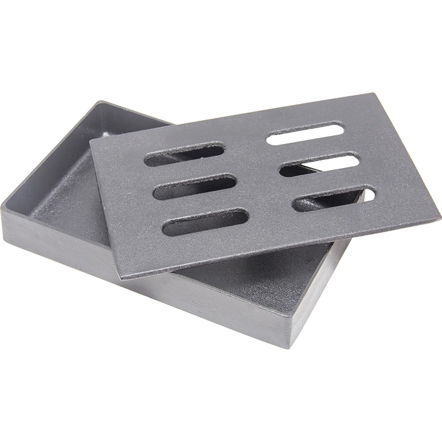 Char-Broil Räucherbox aus Gusseisen für intensiven Grillgeschmack.