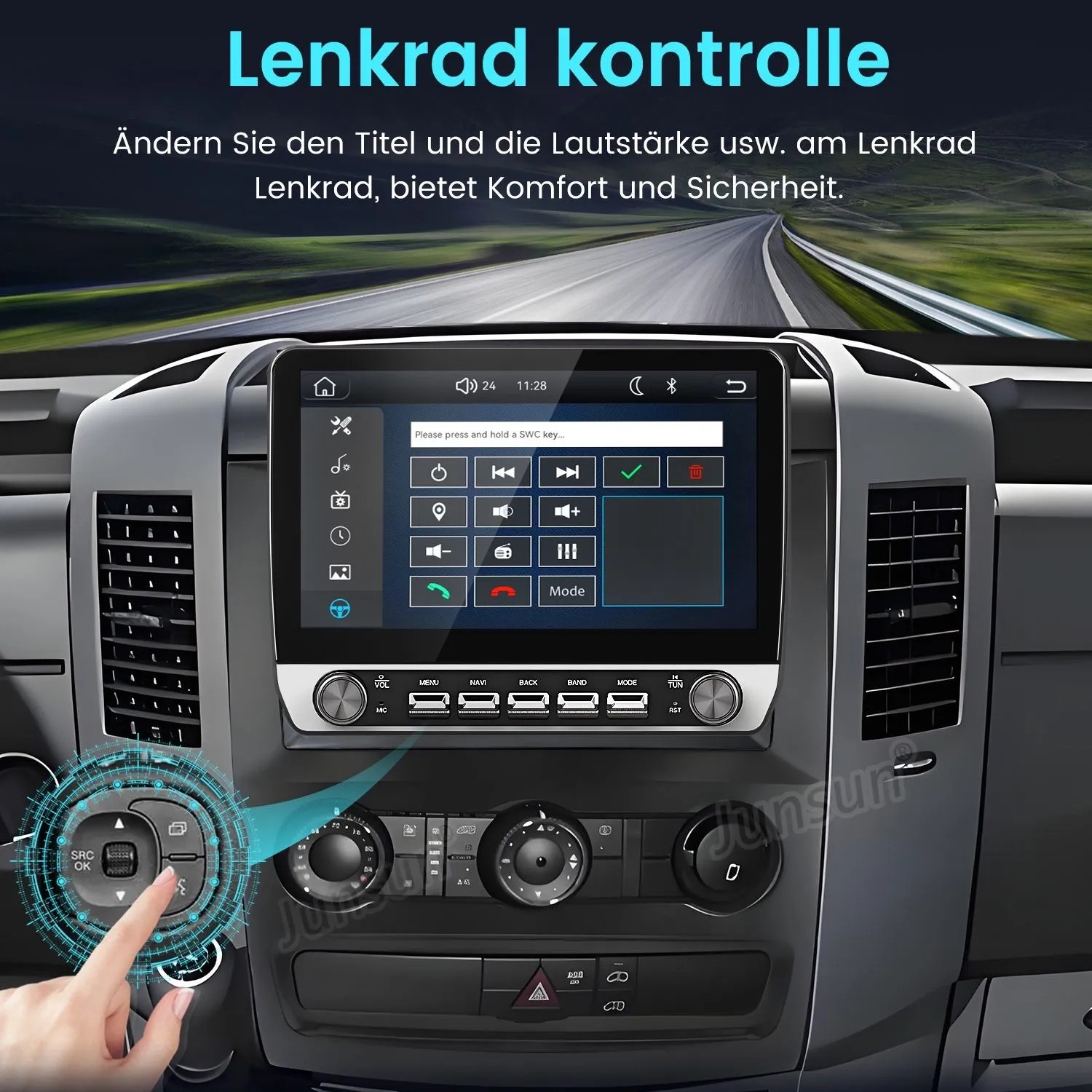 Junsun Autoradio Für BENZ Sprinter VW Crafter 2009-2016 Linux Mit Drehknopf_5