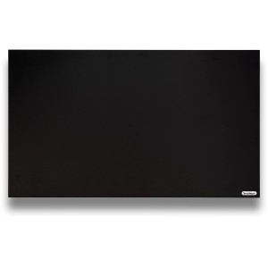 Schwarze Vasner Infrarotheizung Citara T Tafelheizung, 1100 W, 60x140 cm. Beschreibbare Wandheizung.