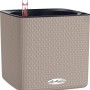 Lechuza Cube Color Pflanzgefäß, 16x16x16 cm, sandbraun, mit Bewässerungssystem.
