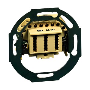 Legrand Telefondoseneinsatz Universal TDO 3x10 für österreichisches Telefonstecksystem.
