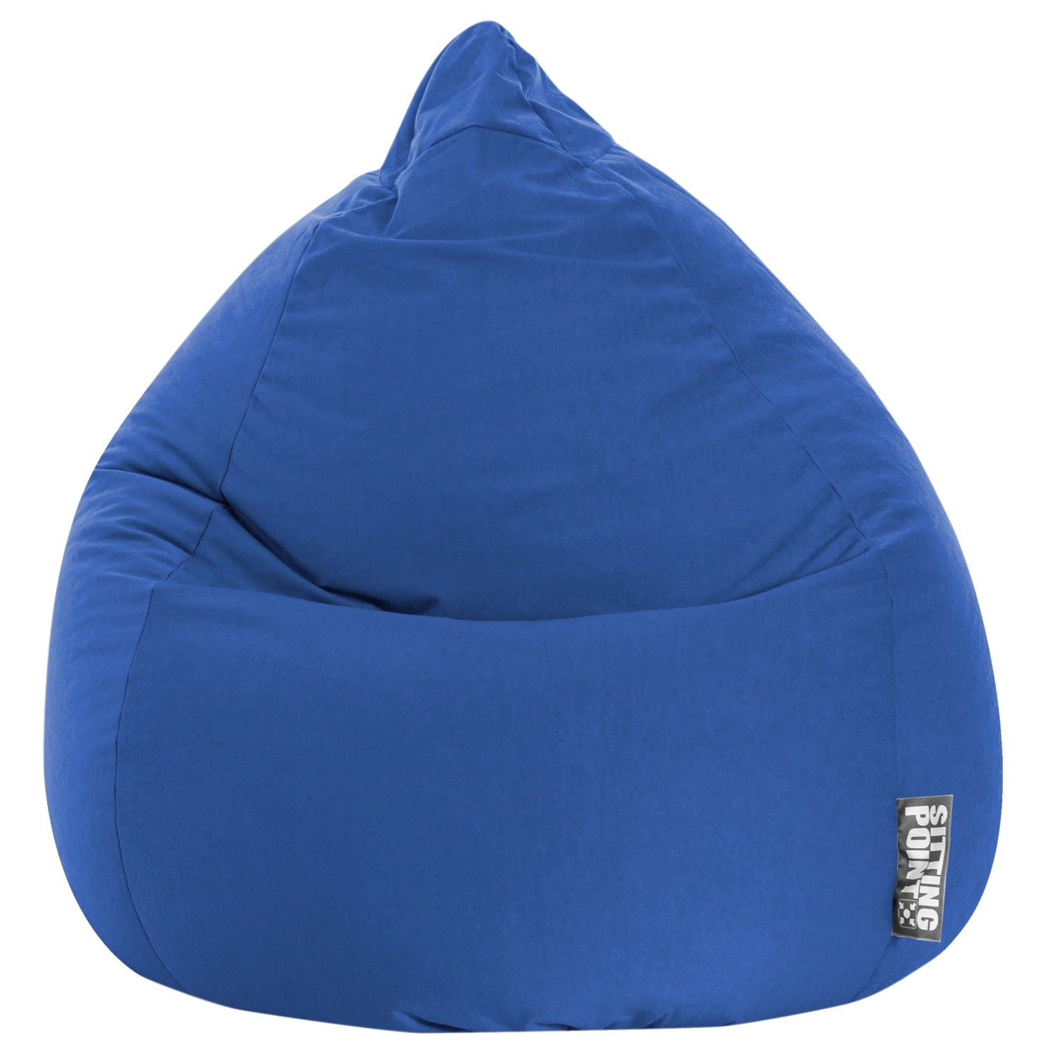 Blauer Sitting Point Sitzsack Easy, 220 l. Bequemer Sessel für Jugend und Erwachsene.