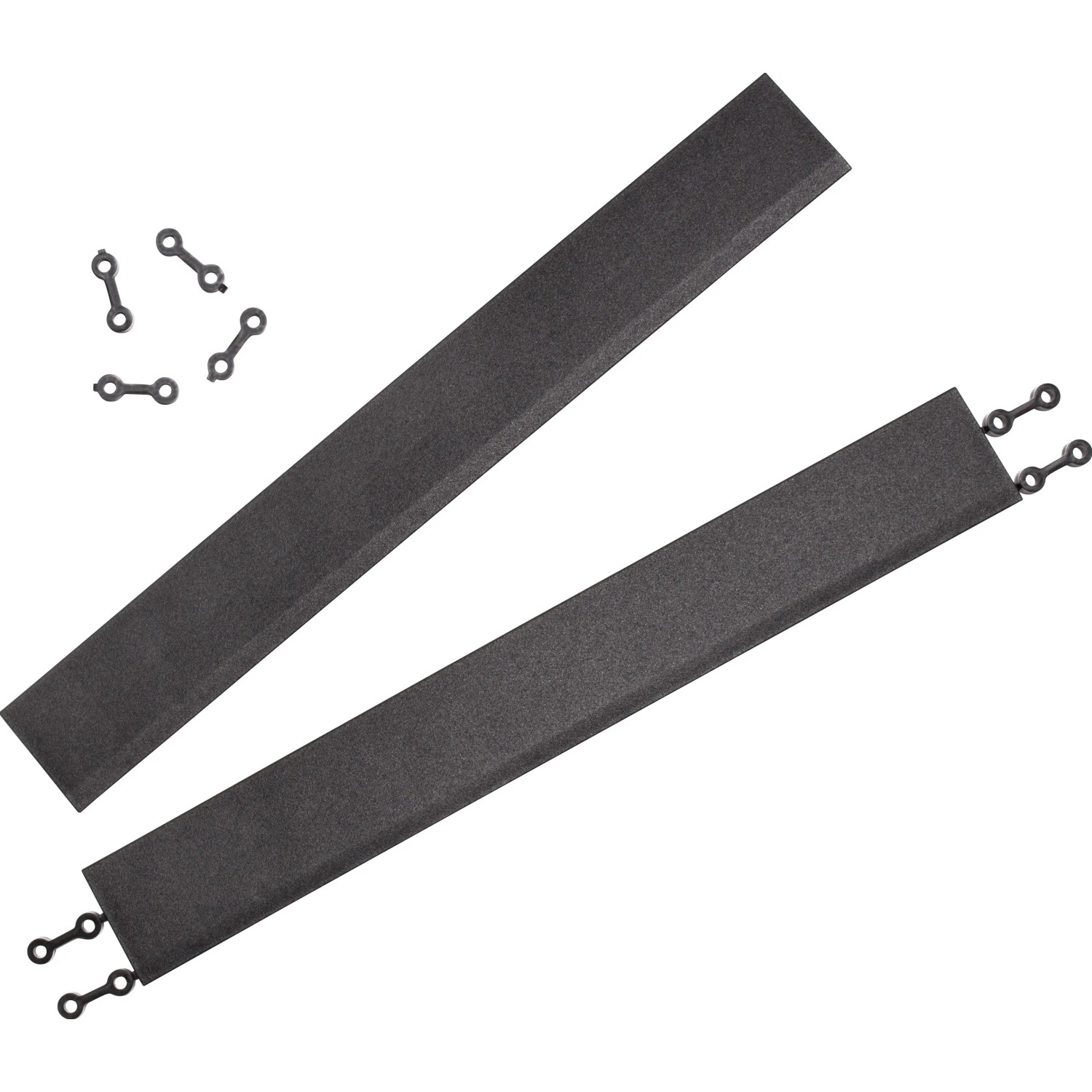 Andiamo Kantenleisten, 2 Stück, schwarz, 38 cm für Terrassenplatten und Gehwegplatten.