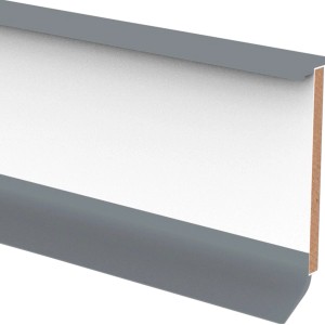 CV-Einklebeleiste, Alu silbergrau, 15x60x2550 mm, für Bodenbeläge bis 4,5 mm Stärke.