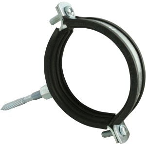 Marley HT-Schelle DN 40 mit Gewindestift und Schallschutz für Abwasserrohre.