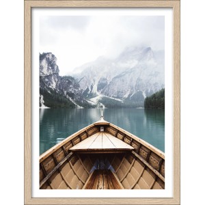 Pro Art Bild Framed Art Bootsfahrt auf Bergsee 40 cm x 30 cm