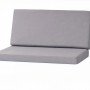 Graues Setgarden Kissen für Hollywoodschaukel, 2-Sitzer, 110x60x50x7cm.