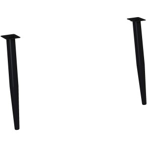 Maximus Holzfüße Tall, 2 Stück, schwarz, für Badmöbel. Hohe, schlanke Möbelfüße aus Holz.