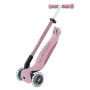 Globber Go-Up Deluxe Lights 3 in 1 Scooter in Beere. Dreirädriges Kinderfahrzeug mit leuchtenden LED-Rädern, höhenverstellbar.