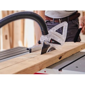 Einhell HM-Sägeblatt Ø 254 mm im Einsatz beim Holzsägen. Kreissägeblatt für präzise Schnitte.