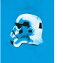 Komar Wandbild: Star Wars Stormtrooper Helm auf blauem Grund, 30x40 cm.