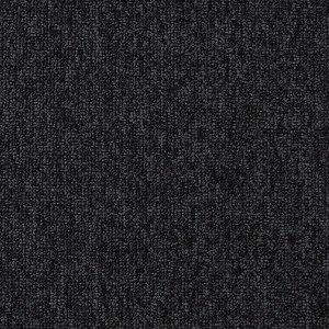 Anthrazitfarbener Teppichboden Kopenhagen als Meterware, Detailansicht der Textur.