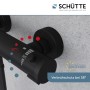 Schütte Thermostat Duscharmatur London, schwarz matt, mit Verbrühschutz bei 38°C.