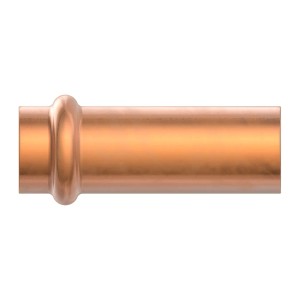 Kirchhoff CU-Reduziernippel, 15 mm x 12 mm, aus Kupfer für Pressfittings.