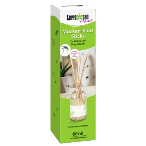Terrasan Home Mücken-Raus Sticks: Raumduft mit Holzstäbchen zur Mückenabwehr im Innenbereich.