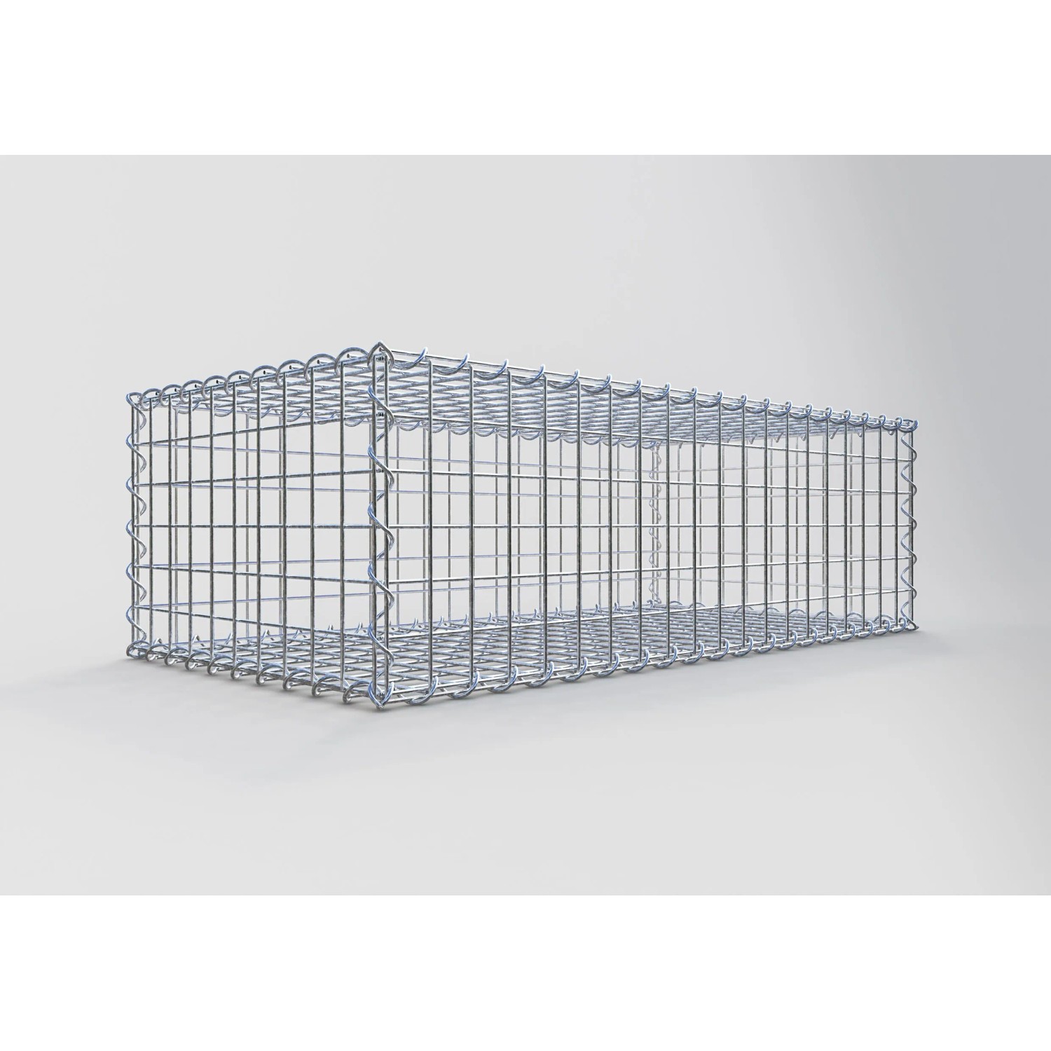 Gabiona Gabionenkorb, 30x100x50 cm, Maschenweite 5x5 cm, Drahtkorb für Einfassungen und Mauersysteme.