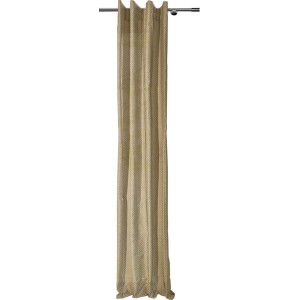 Mydeco Schlaufenschal Dot Sand, 245x135 cm, Fenstervorhang mit Punktmuster in Sandfarben.