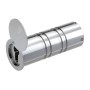 Basi Rohrtresor RT 101MS Set mit Profilhalbzylinder, Edelstahl, mit Abdeckung