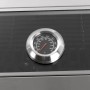 Detailaufnahme: Temperaturanzeige im Deckel des El Fuego Edelstahl-Gasgrills Long Beach.