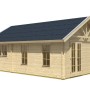 Skan Holz Gartenhaus Bern 4: Weekendhaus aus Fichte mit Dachlattung, 420x660cm.