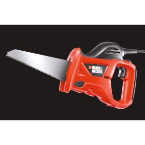 Black+Decker Elektro-Handsäge KS880EC, 400 W, rot/schwarz. Stichsäge für Holz, Metall & Kunststoff.