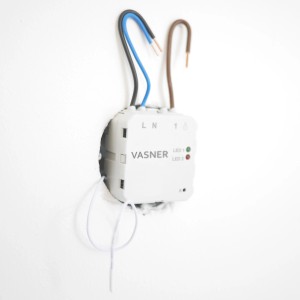 Vasner VUP Unterputz-Empfänger für Funkthermostat-Set zur Steuerung von Infrarotheizungen.
