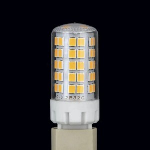 Orion G9 LED-Lampe, dimmbar, warmweiß, mit klarem Gehäuse und weißem Sockel. Ideal als Leuchtmittel.