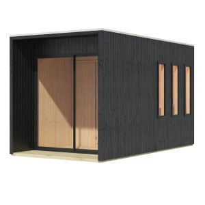 Karibu Saunahaus Cancun Schwarz