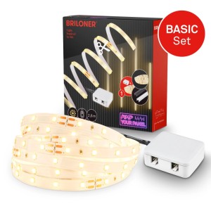 Briloner LED Band Pimp your Panel Starter-Set Warmweiße Lichtfarbe  2,6 m