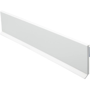 Weiße, selbstklebende Flachleiste mit Dichtlippe, 40x2,5 mm, für Fenster-Zubehör.