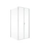 Schulte Sunny Duschkabine mit Pendeltür und Seitenwand, 80x90x180 cm, Weiß
