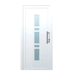 Kunststoff-Haustür K017 Weiß 100 cm x 200 cm Anschlag Rechts